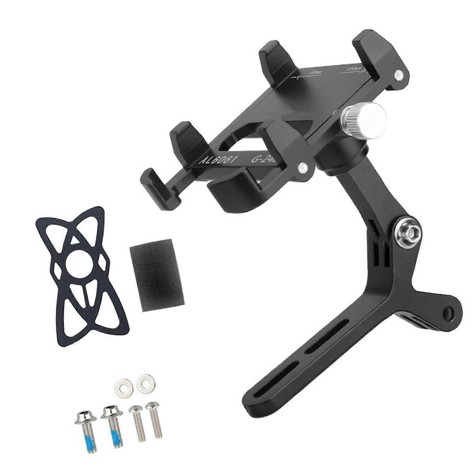 Universal Bike Phone Mount Bracket Aerodynamic Handlebar Aluminum Alloy Construction For Secure Underbar Navigations Multicolor
