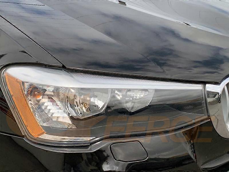 For BMW X3 F25 LCI G01 X4 F26 G02 RF Remote Bluetooth APP Multi Color DTM Style RGB LED Angel Eyes Halo Rings Refit Day Light