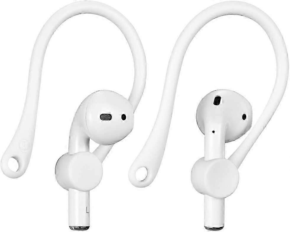Ear Hooks Designed for Apple AirPods 1, 2, 3 and Pro,  AirPods Ear Hooks for Running, Jogging, Cycling, Gym - White