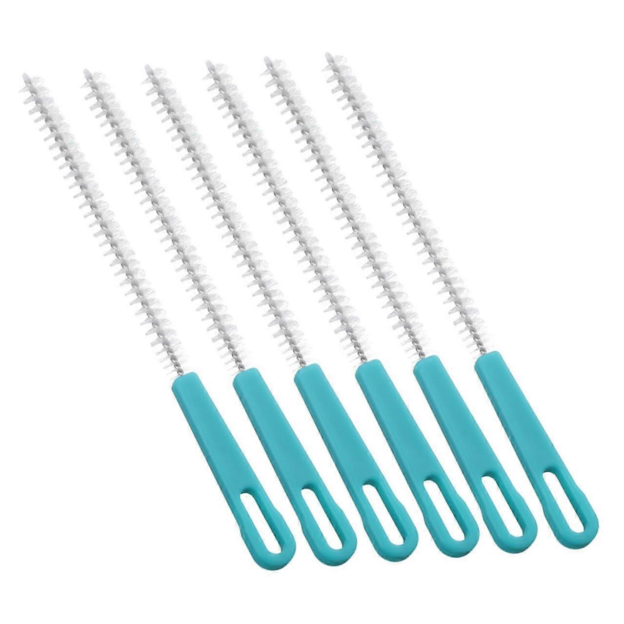 6pcs Long Straw Cleaning Brushes with Soft Bristles for Bottles Tubes and Hydration Packs