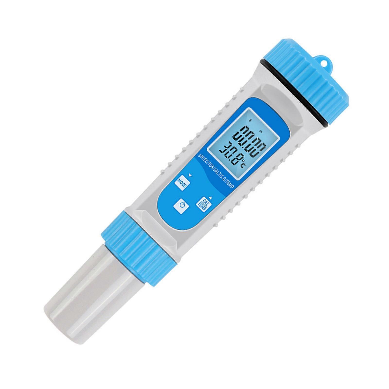 6 in 1 Efficient Digital Meter for Efficient Water Quality Testing Realtime Online Monitoring in Laboratories Fieldwork Multicolor