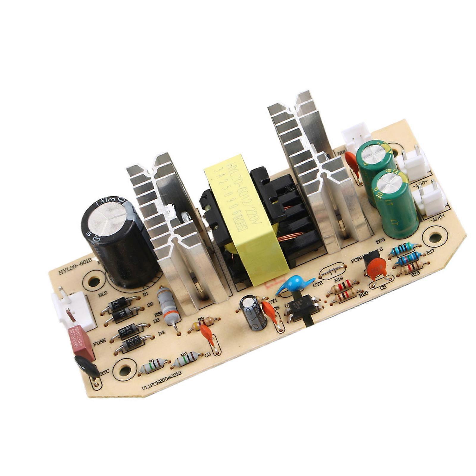 Switching Power Supply Module 60W AC220 240V to DC12V 5A Overloads Protections for LED Displays Home Devices Multicolor