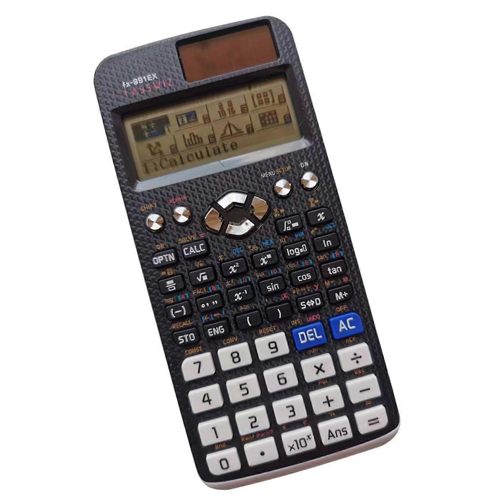 High Performances Scientific Calculator with 552 Functions for Complex Equations and Statistical Analysis for Students  Black