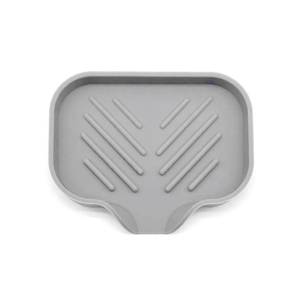 Self Draining Soap Bar Holder Silicone S grey