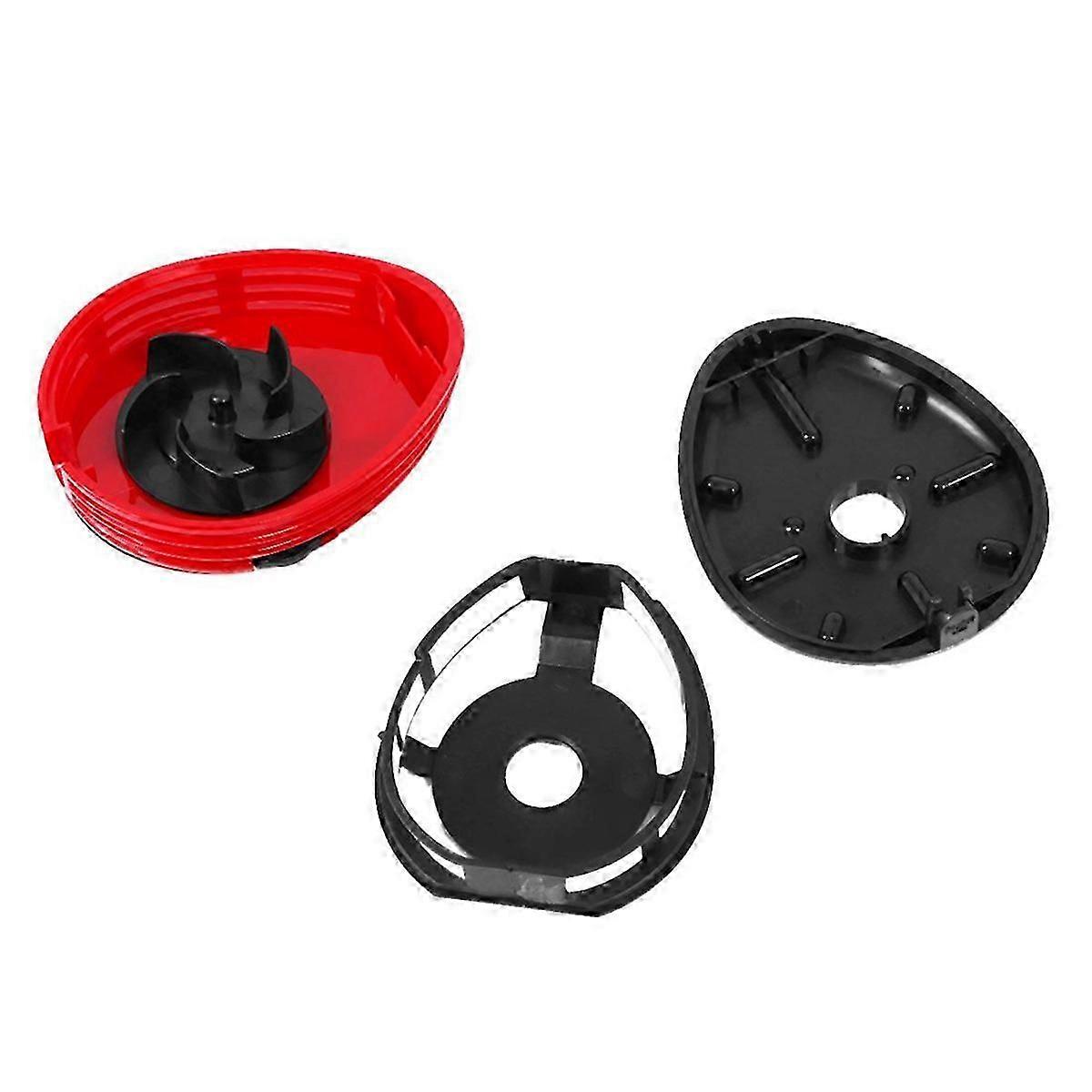 3X Ladybug Patterned Battery-Operated Mini Vacuum Table Dust Cleaner, Red