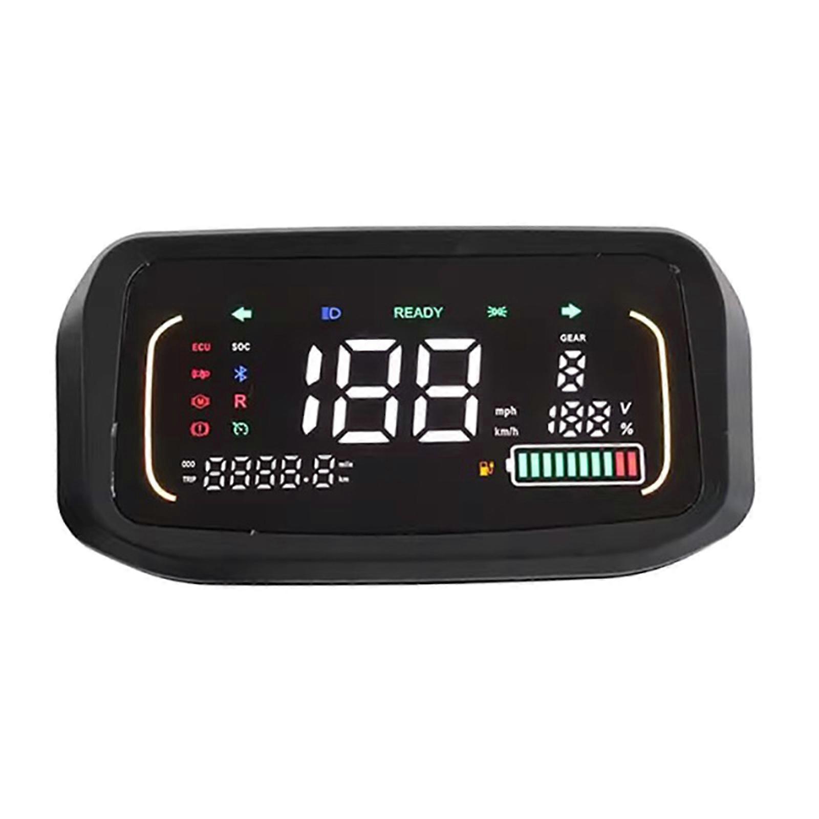 Electric Vehicle N7 Digital Display Dashboard Meter Speed Control Panel Suitable For Enhanced Riding Experience & Safety Multicolor