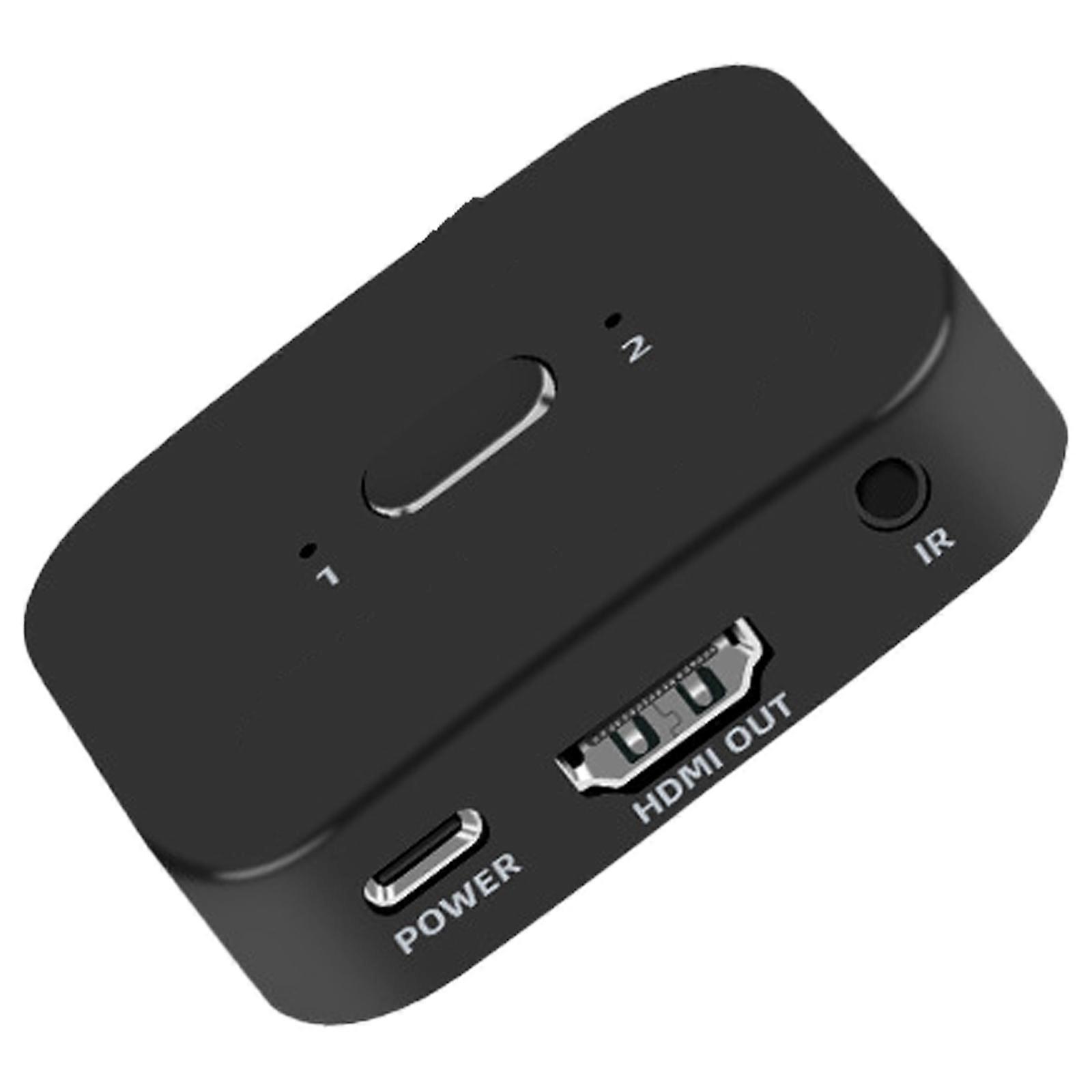 Advanced 8K HDTV Hubs 8K HDTV Switcher Seamlessly Switching Between Two Devices 60Hz Display With Claritys  Black