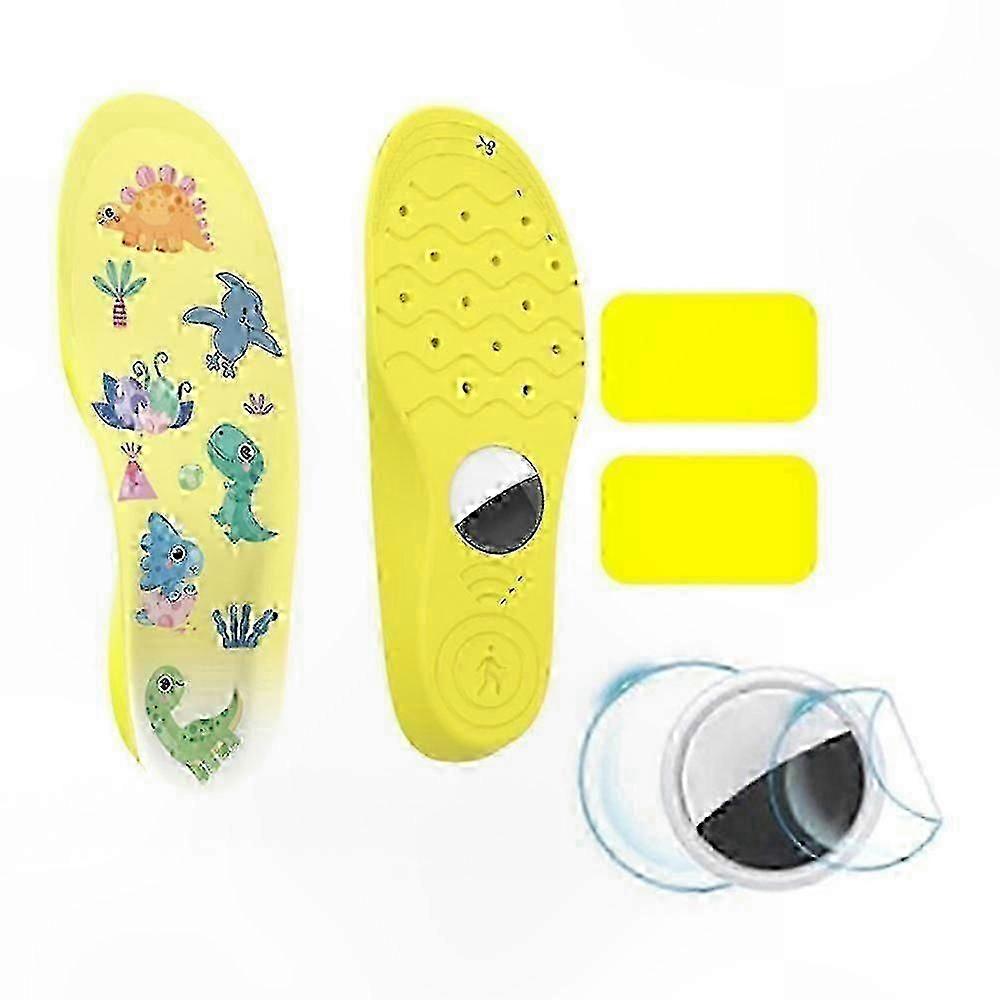 Cute Cartoon Pattern Protective Insoles for AirTag - Soft Cushioning for Kids and Seniors Smart Tracker Support