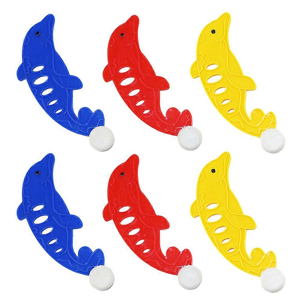 Plastic Diving Fish Toy for Kids Pool Diving Game 6Pcs Multi Colors