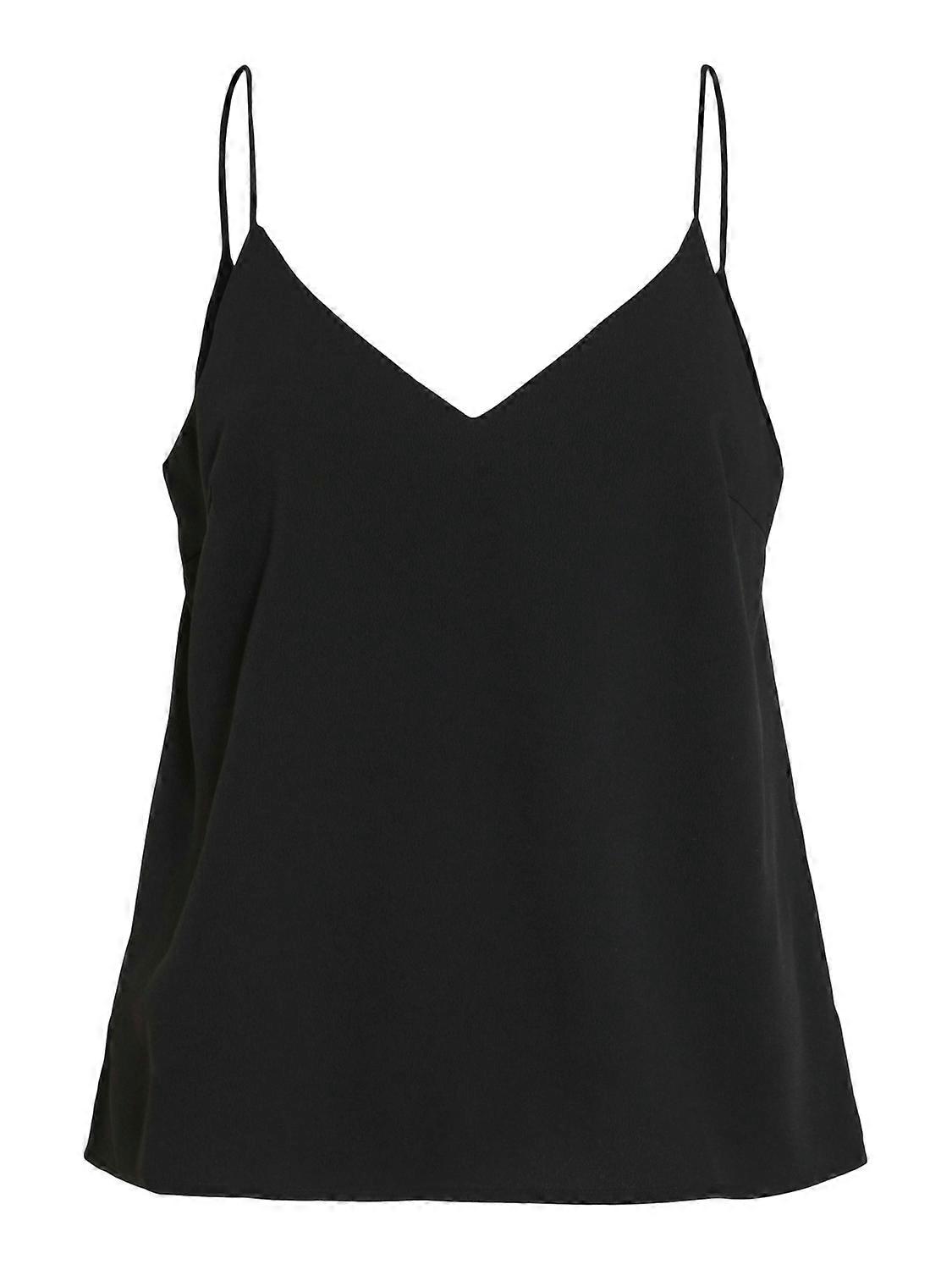 Blusa Casual com Decote em V Leve e Elegante com Alças de Espaguete para Mulheres VILA