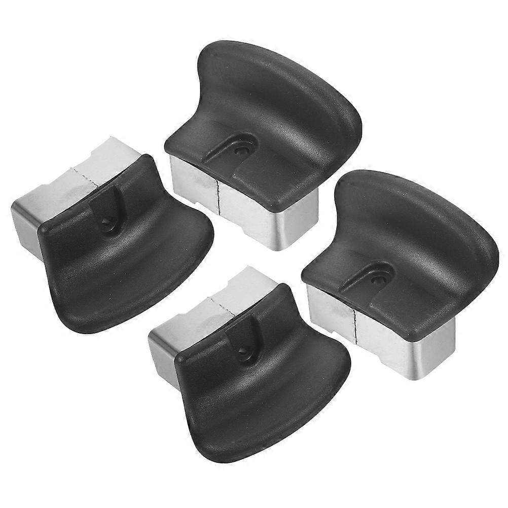 Non-Slip Black Pot Handle Replacement Set for Various Cookware 4Pcs
