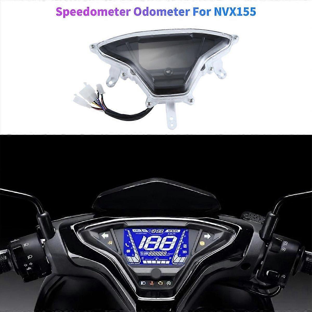 1PC Motorcycle Digital Speedometer Odometer Black for YAMAHA NVX155