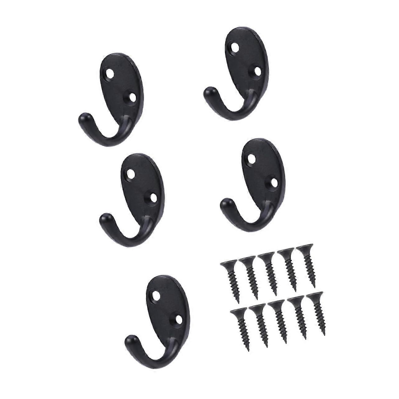 Wall Mounted Hooks for Coats Hats and Bags, Rustproof Decorative Design for Bathroom Kitchen Entryway