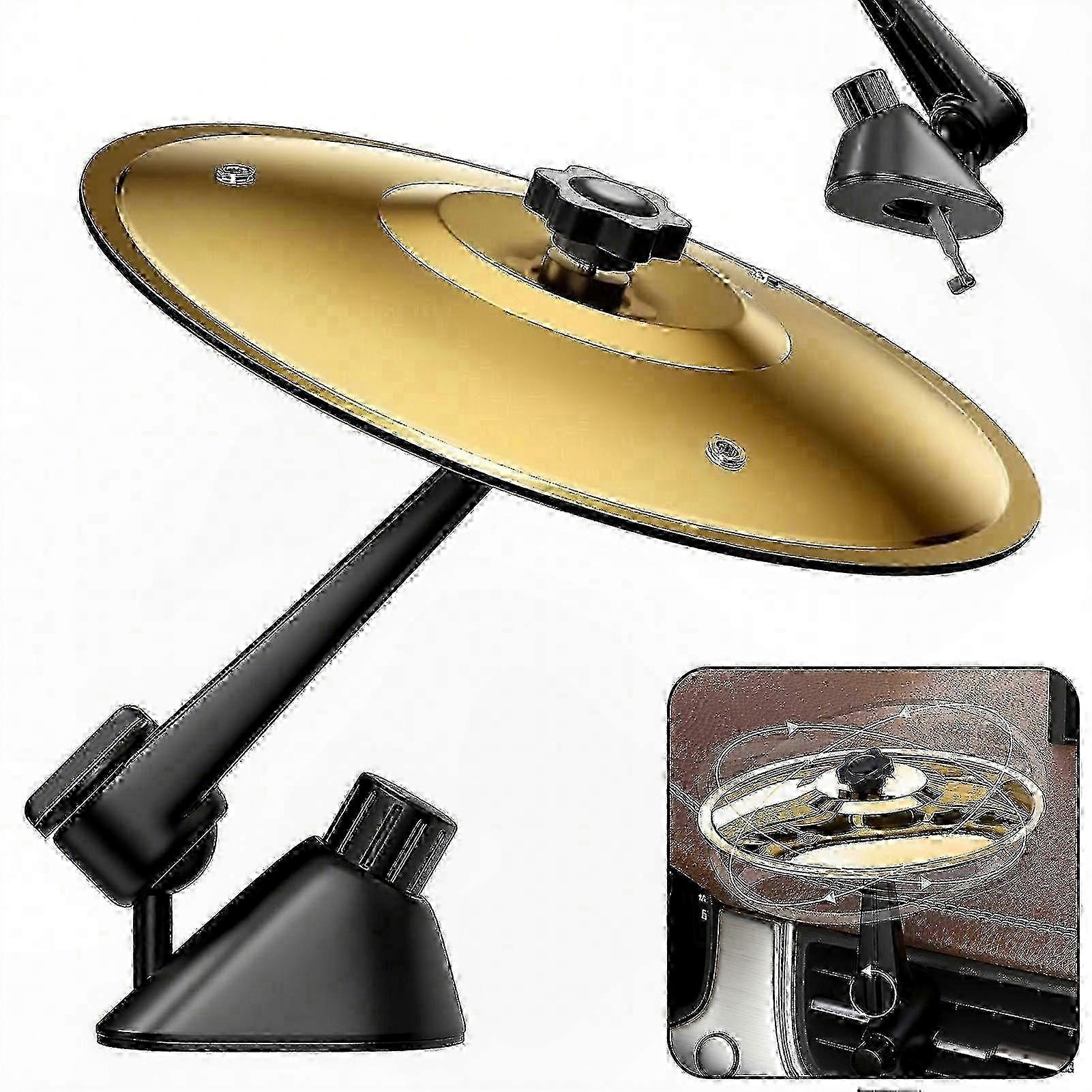 Mini Drum Cymbal for Car Air Vent with Simple Setup Crash Cymbal Accessory