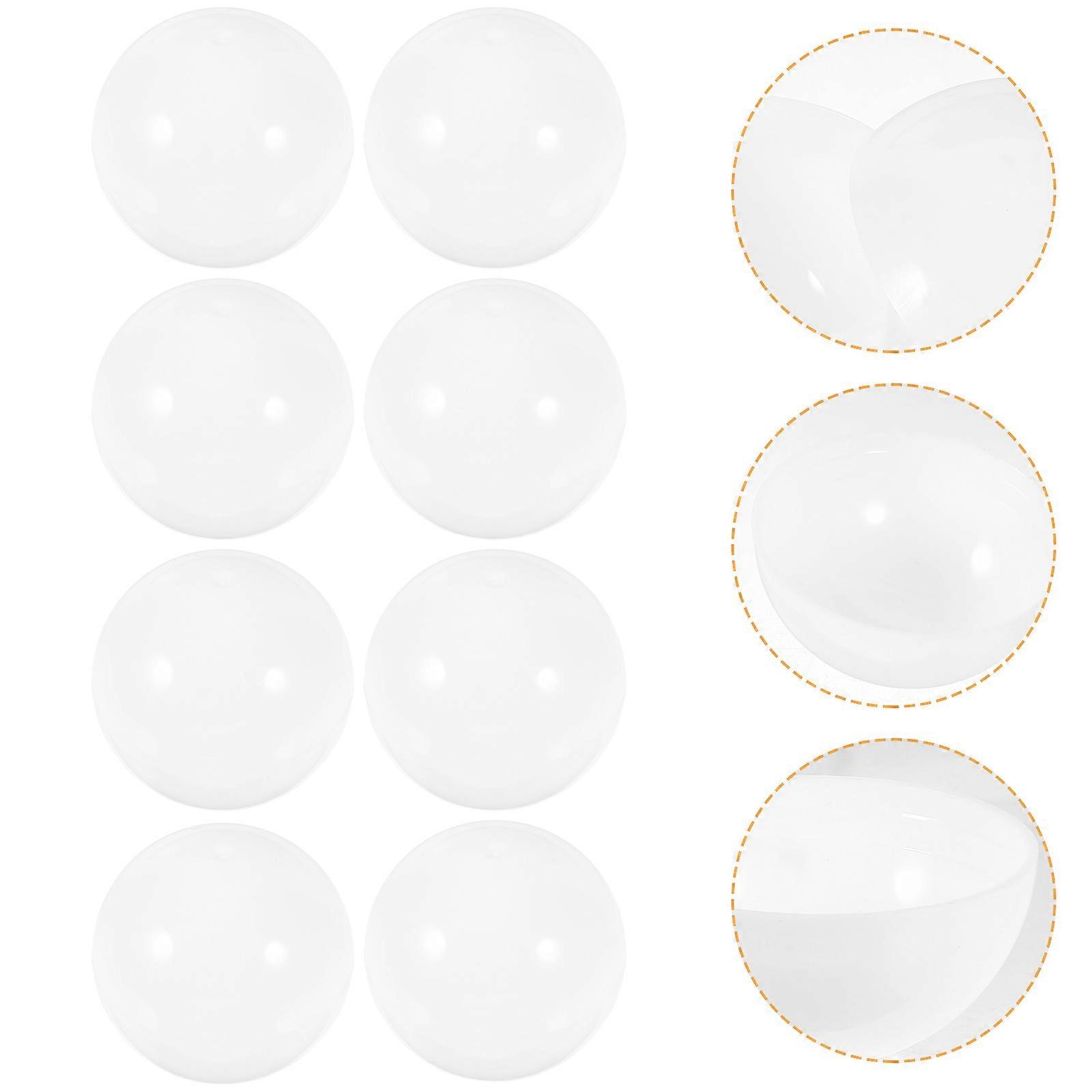 White Empty Balls Plastic Capsules for Storage 250Pcs Pack