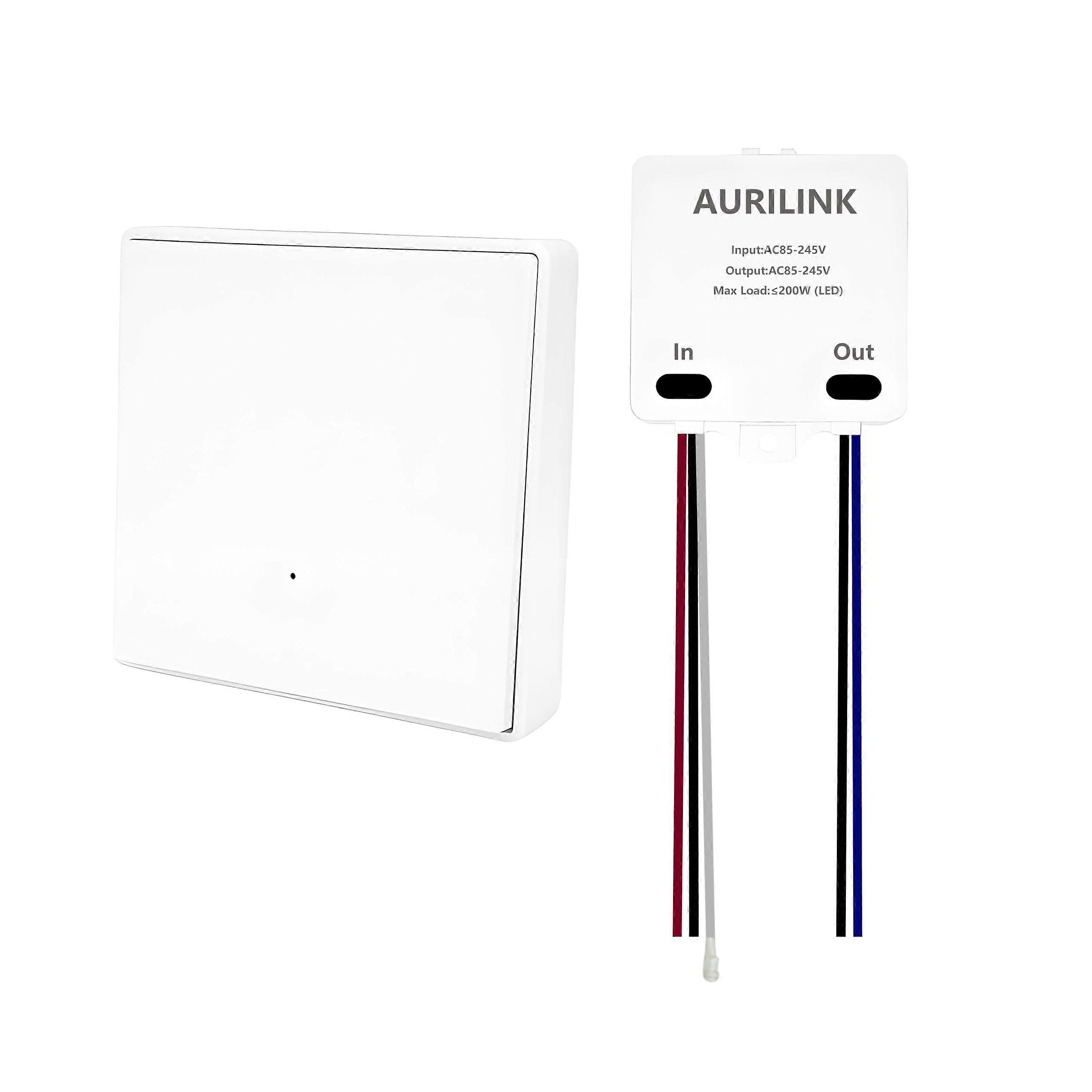 Wireless Light Switch with Offline Voice Control, No WiFi, 328ft Range, Universal Bulb Compatibility