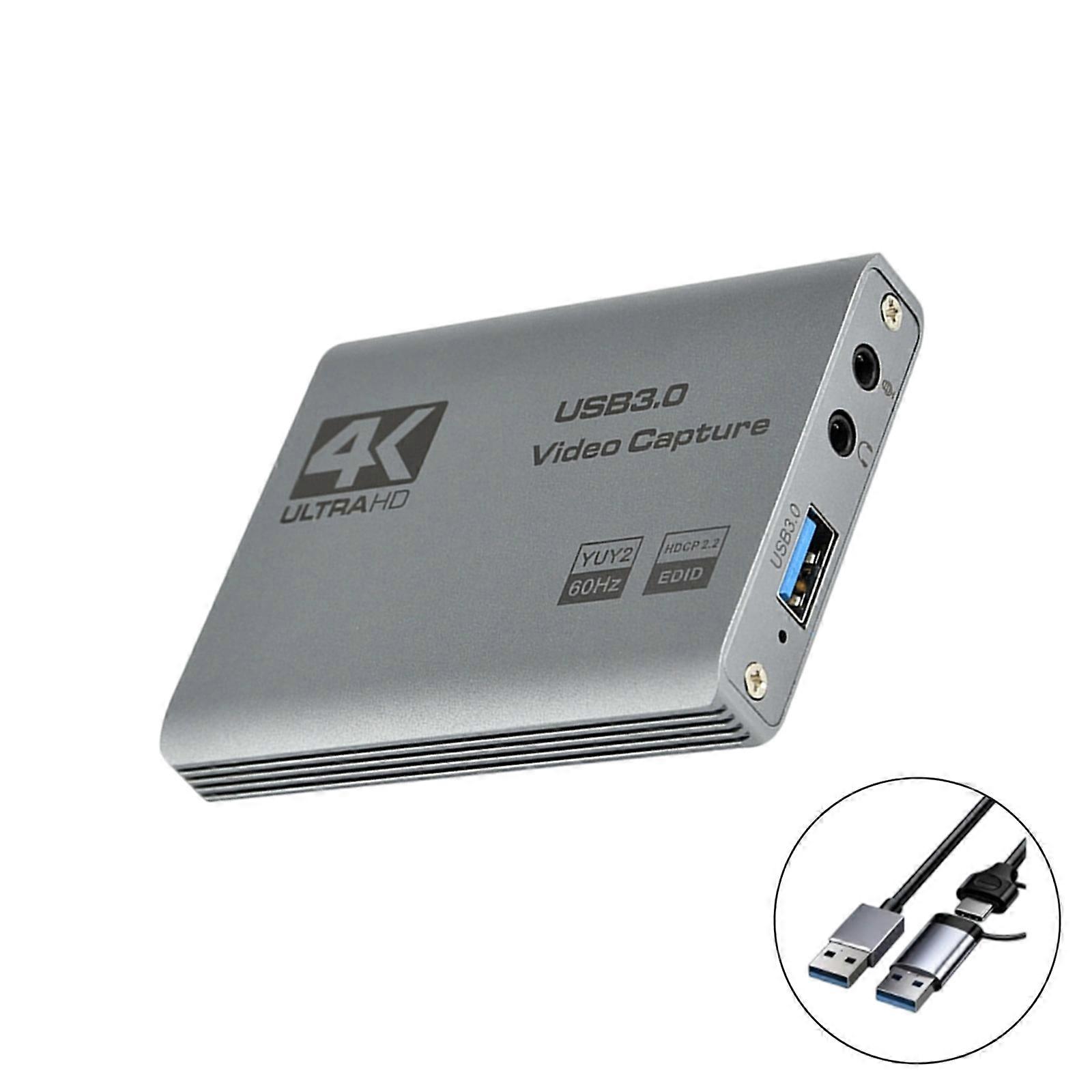 HDTV USB Video Capture Card 1080P 60Hz Cycle off Plugs Play Low latency Easy Installation Setups Multicolor