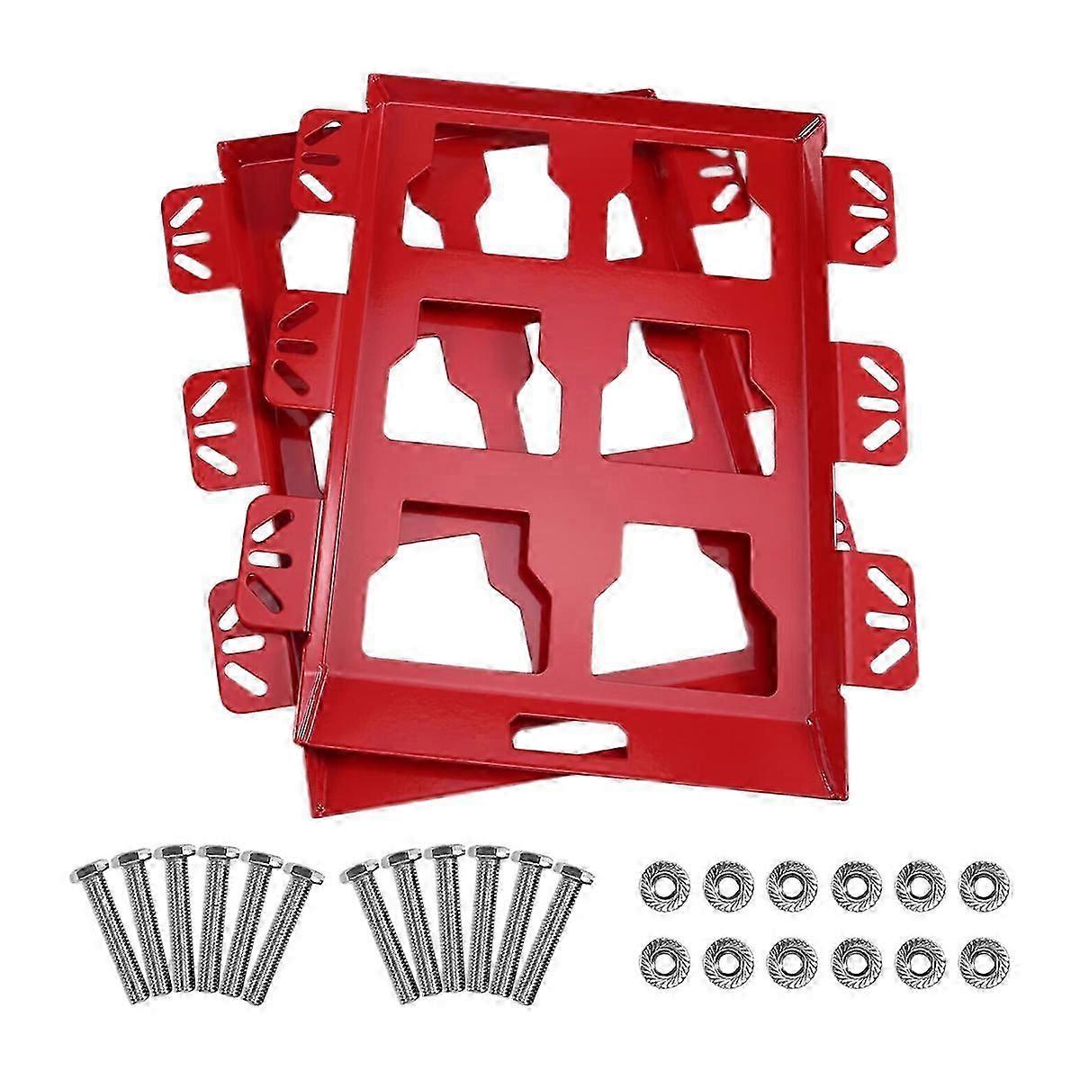 2 Pcs Tool Storage Rack Toolbox Holder Wall-Mounted Toolbox Rack