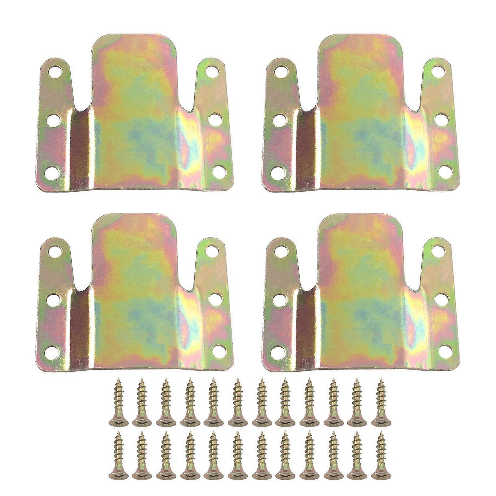 Sectional Sofa Connectors Heavy Duty Rust Resistant Interlocking Brackets with Screws for Loveseat