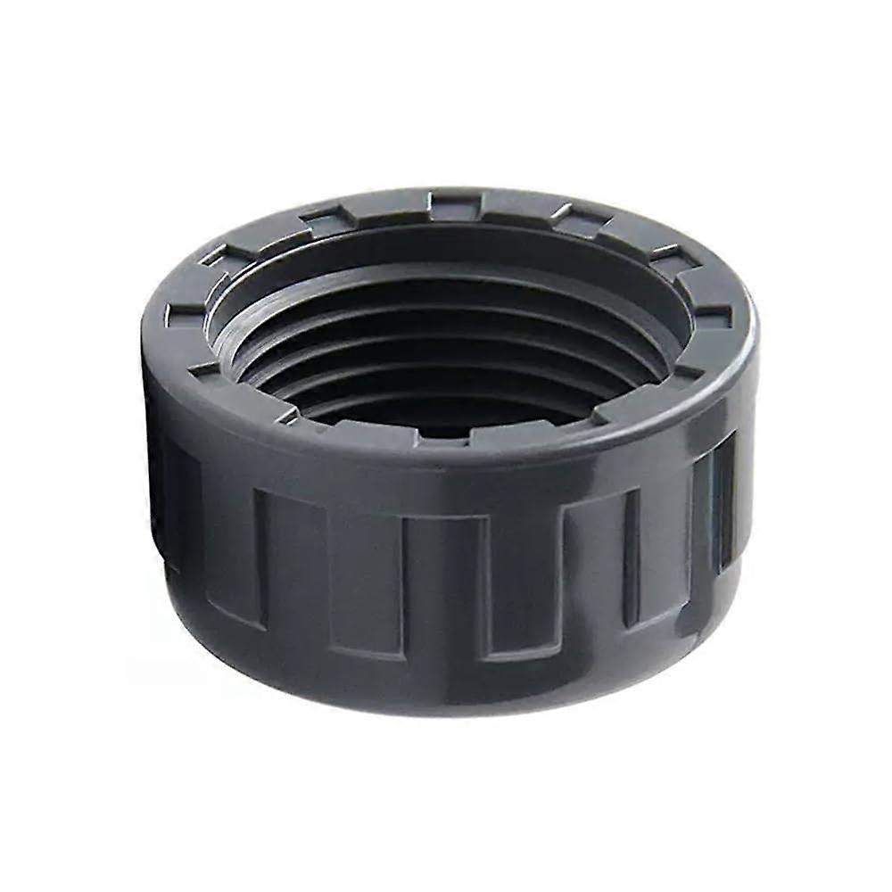 PVC Pipe End Cap 20mm Grey Threaded Plug for Water Supply LeakProof Weather Resistant 10pcs