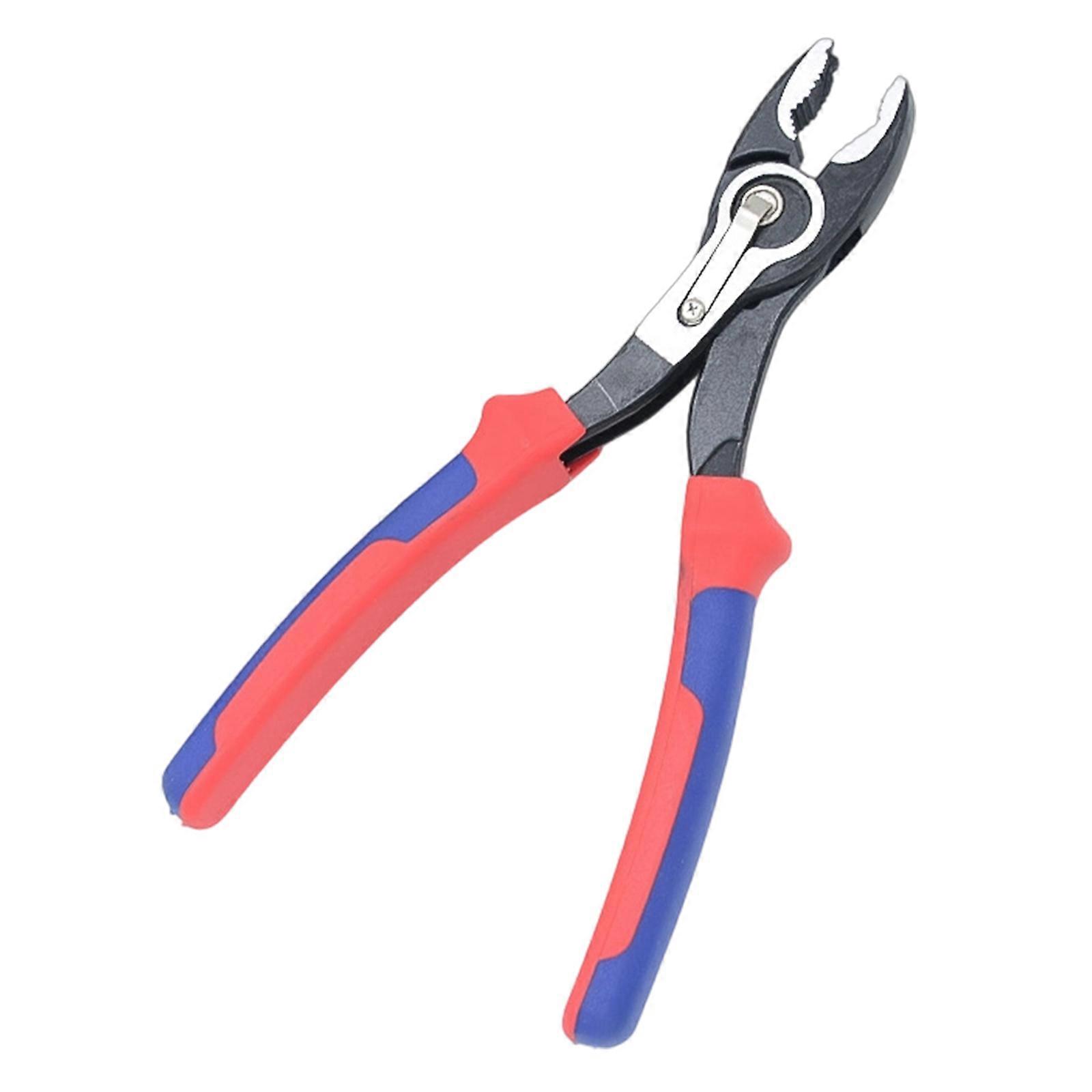 MultiPosition Adjustable Slip Joint Pliers Steel Construction with 5gear Opening Nail Puller Function Ergonomic Design Multicolor