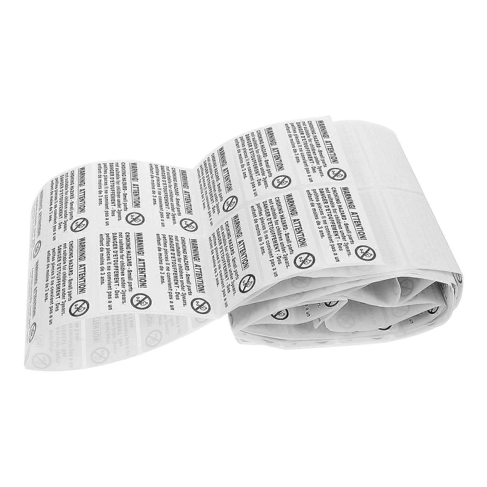 Self Adhesive Choking Hazard Labels Warning Sticker for Kids 400Pcs