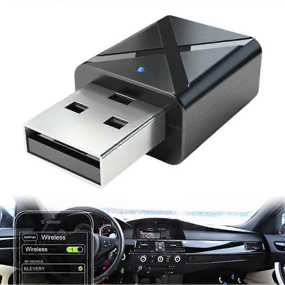 Bluetooth 5.0 Adapter Transmitter and Receiver for TV PC Car with 3.5mm Aux Low Latency Audio