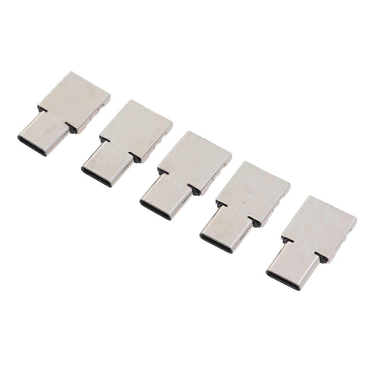 USB Type C Adapter Ultra Mini USB-C Otg Adapter for Data Transfer 5Pcs