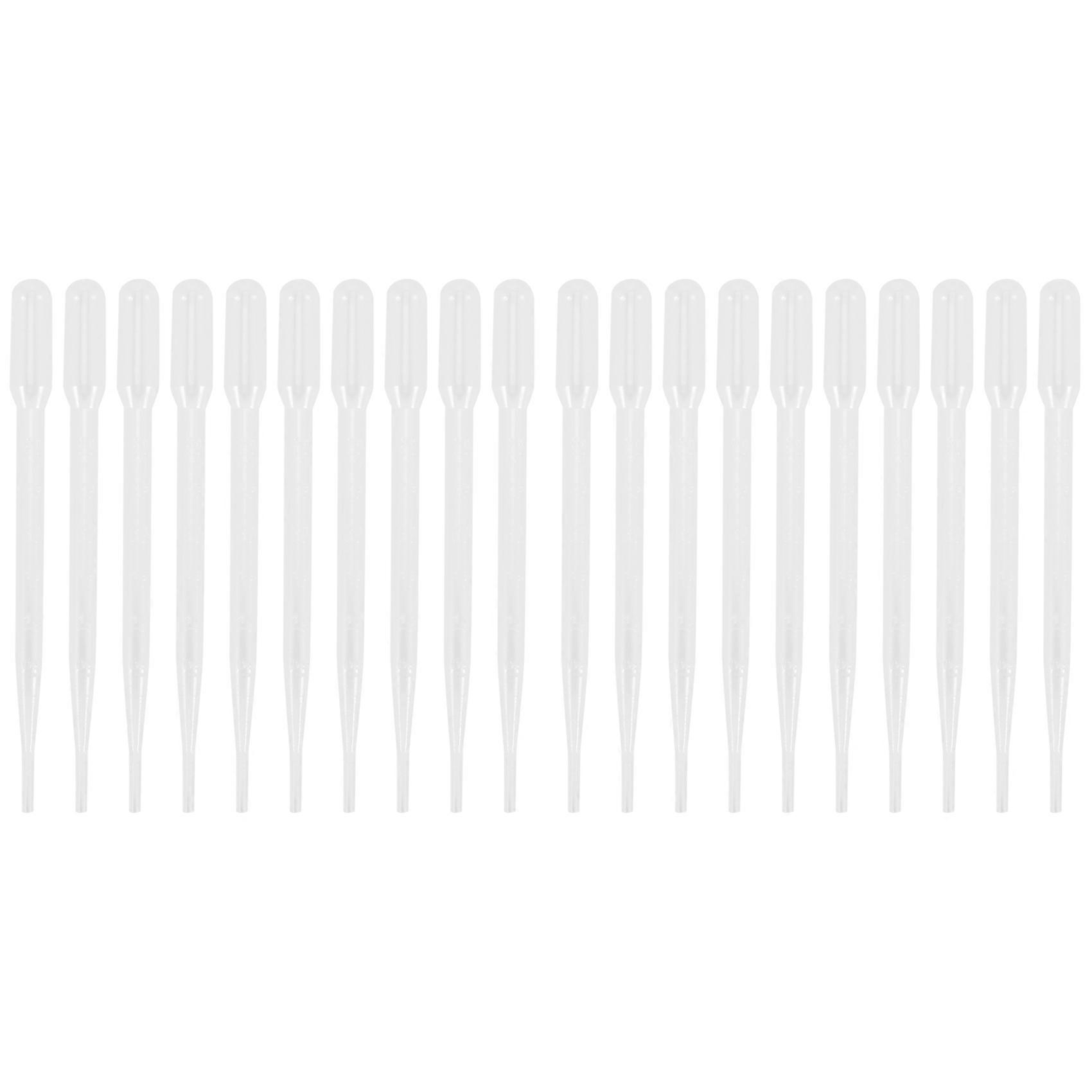 20Pcs 3ML Disposable Plastic Eye Dropper Set Transfer Graduated Pipettes