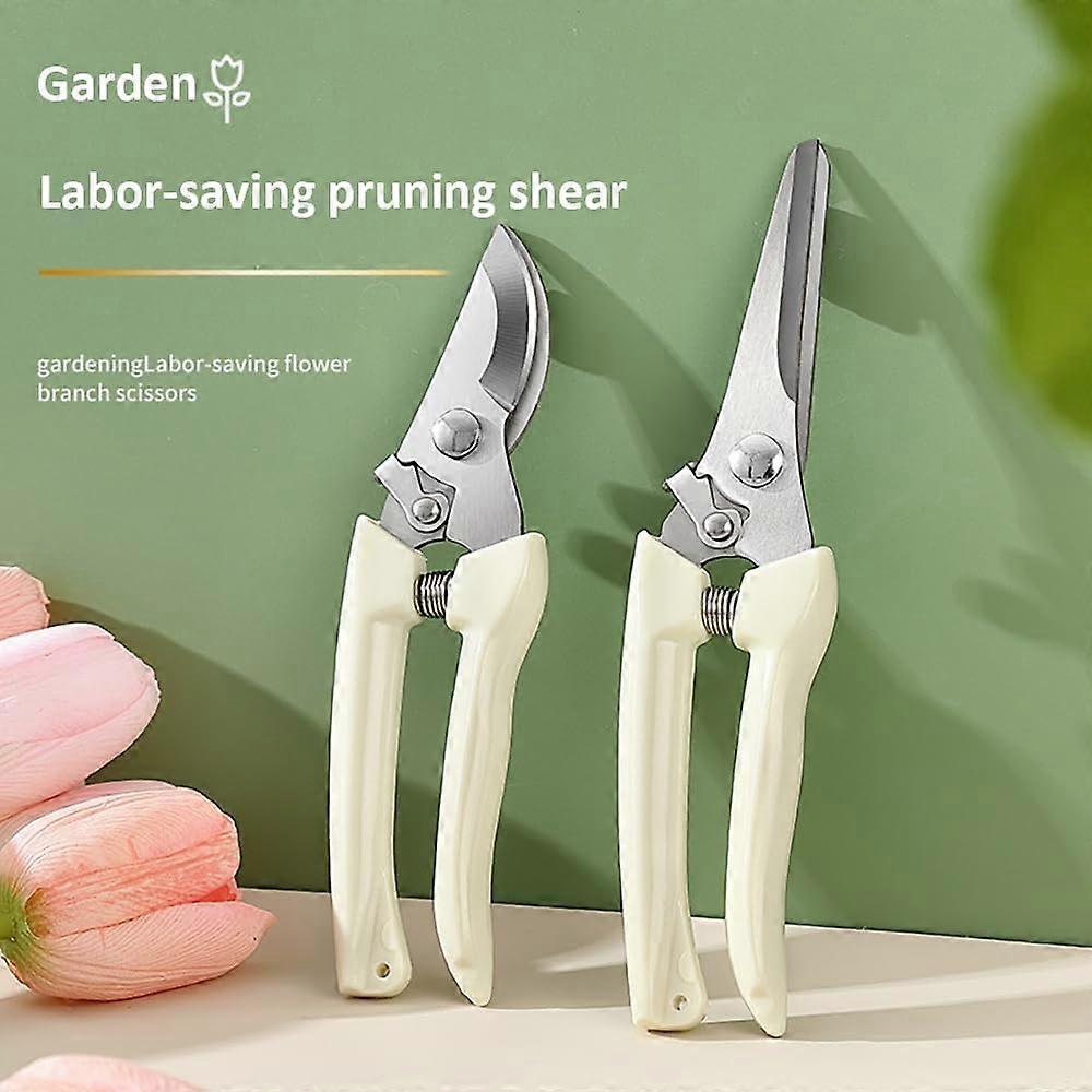 Garden Shears Set Of 2 With Sharp Stainless Steel Blades Ergonomic 