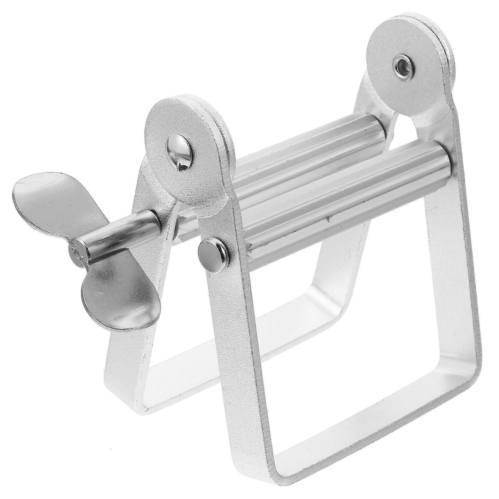 Toothpaste Tube Squeezer Aluminum Alloy Silver Compact Design 1Pcs