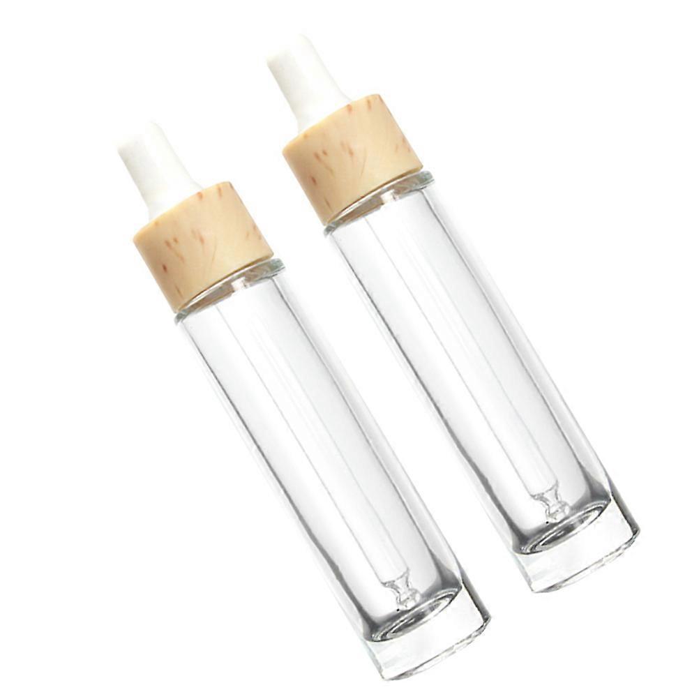 Essential Oil Sample Vials 30ml Cylindrical Storage Bottle Dropper For Aromatherapy Use 2Pcs