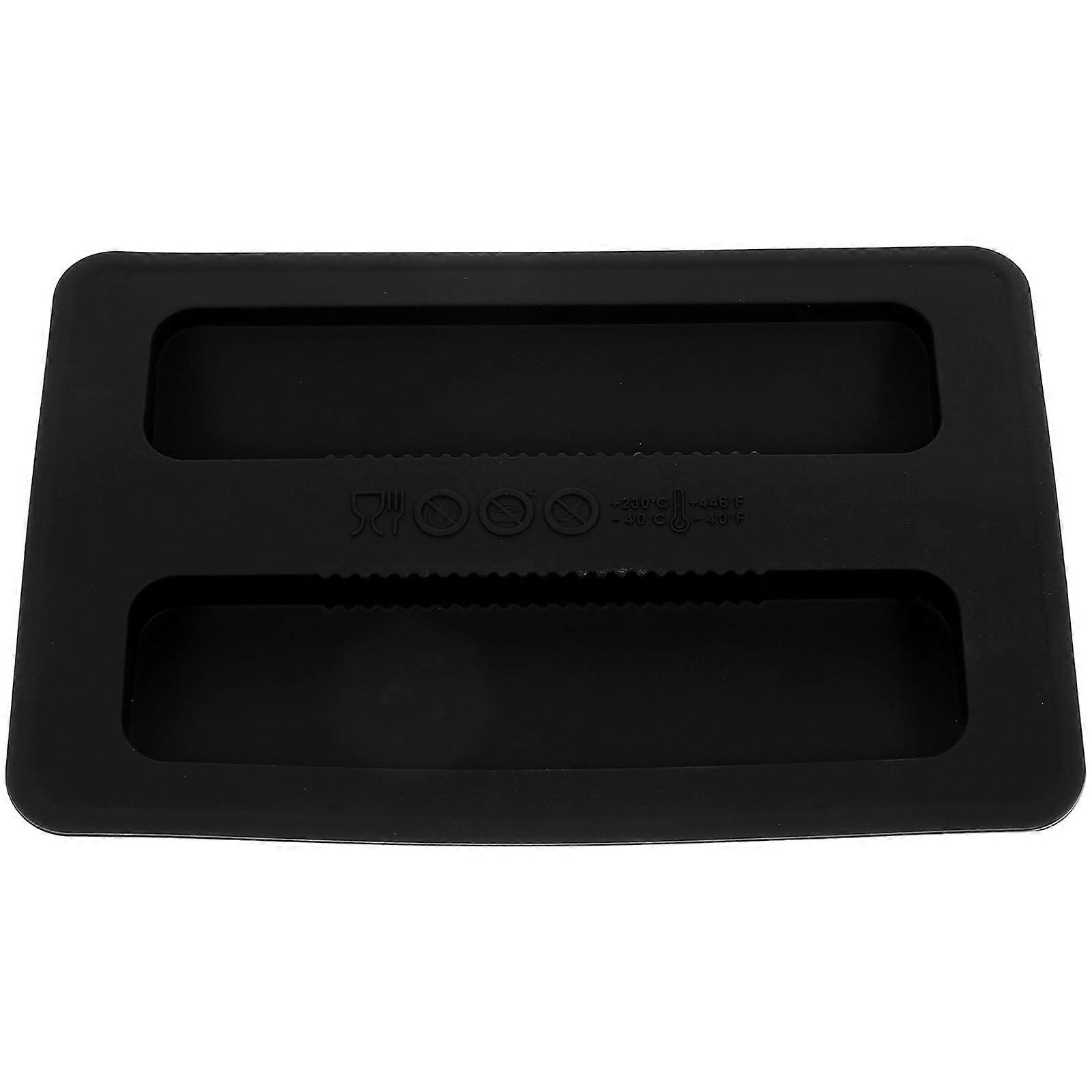 Silicone Toaster Cover Black Dustproof Lid for Kitchen Appliances Bread Maker Protection