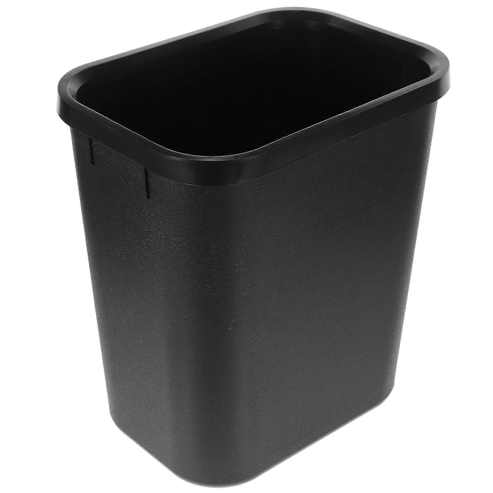 Trash Can with SpaceSaving Design, Fits Narrow Spaces, Easy to Clean Plastic Under Desk Garbage Bin