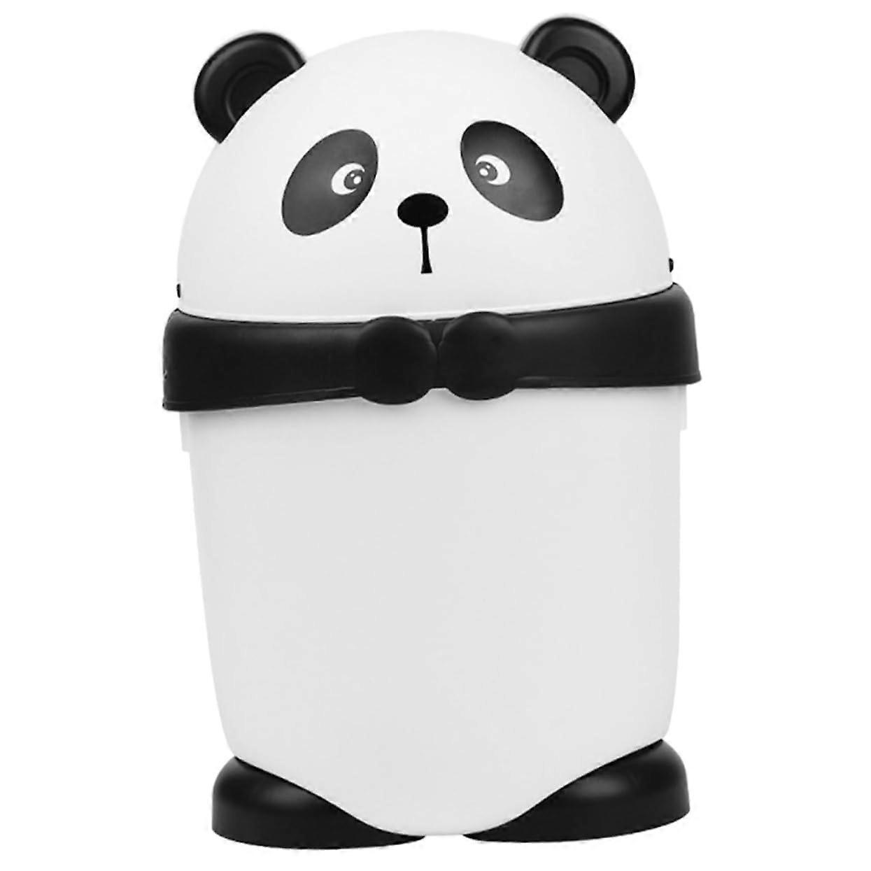 Small Trash Can with Lid, Compact Flip Garbage Bin for Bathroom, Kitchen, Bedroom, Office