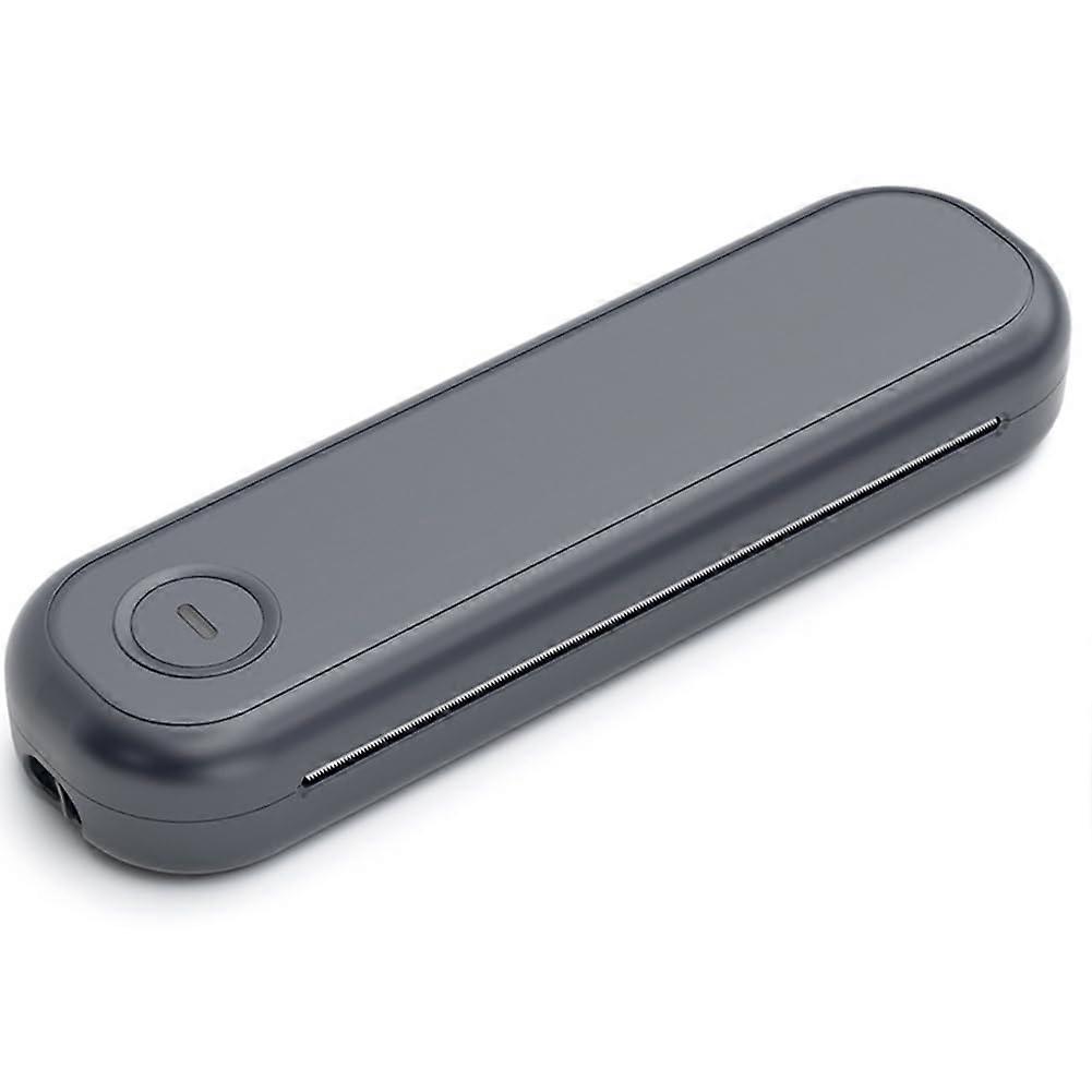 Portable A4 Thermal Printer Bluetooth Inkless Printing for Office Travel Students Grey