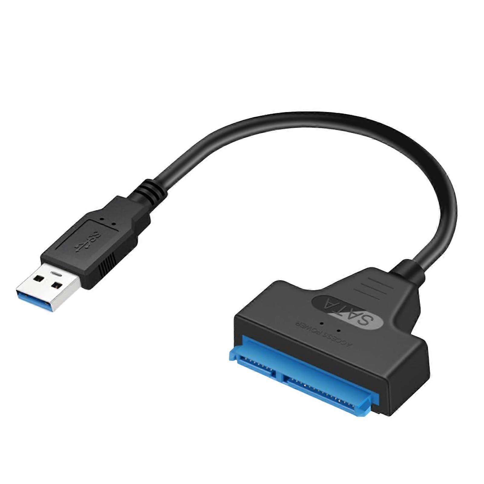 USB 3.0 to SATA Adapter Cable for 2.5 Inch SSD HDD, Speed Data Transfer, Plug and Play