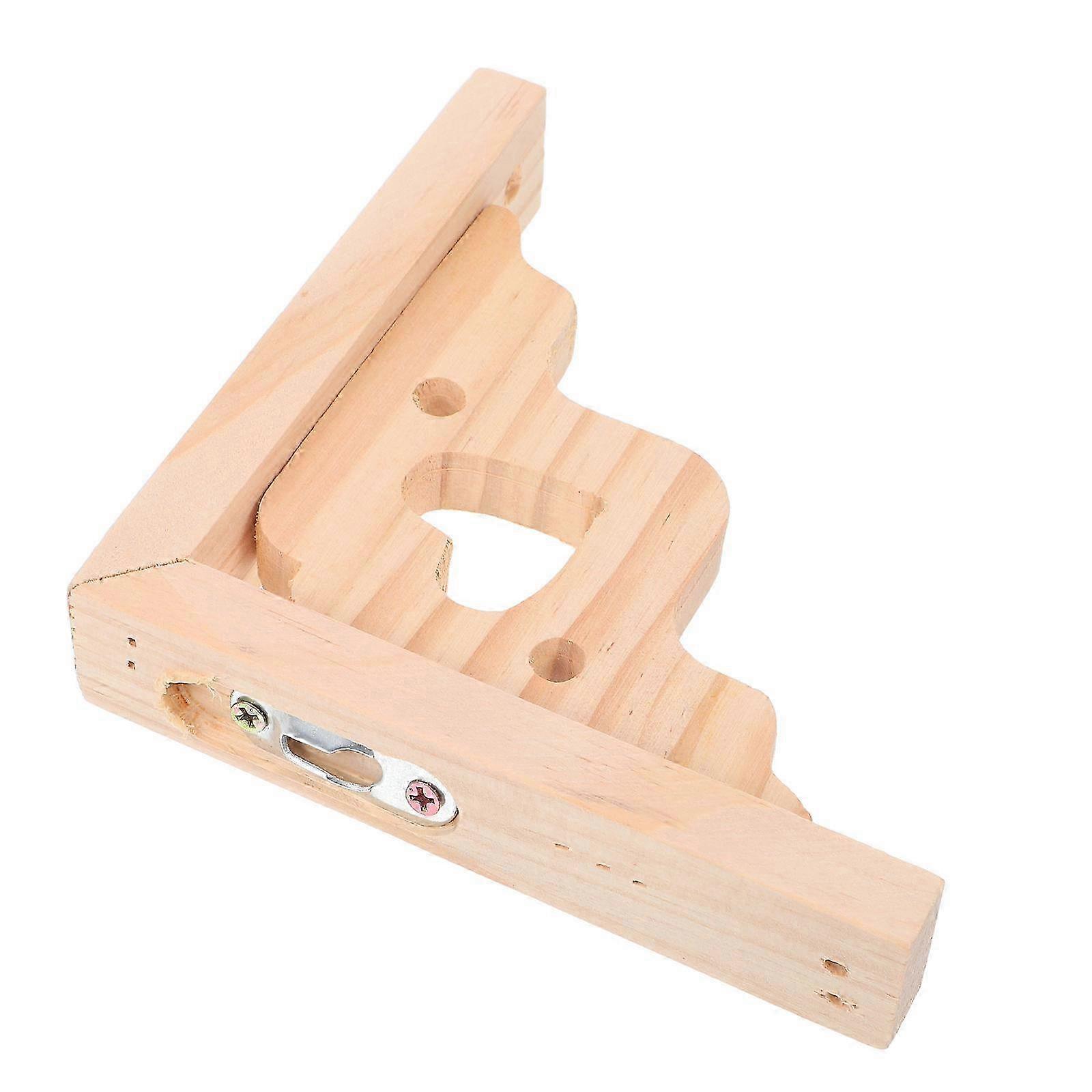 Solid Wood Triangle Shelf Bracket for Holding Durable Wooden Support
