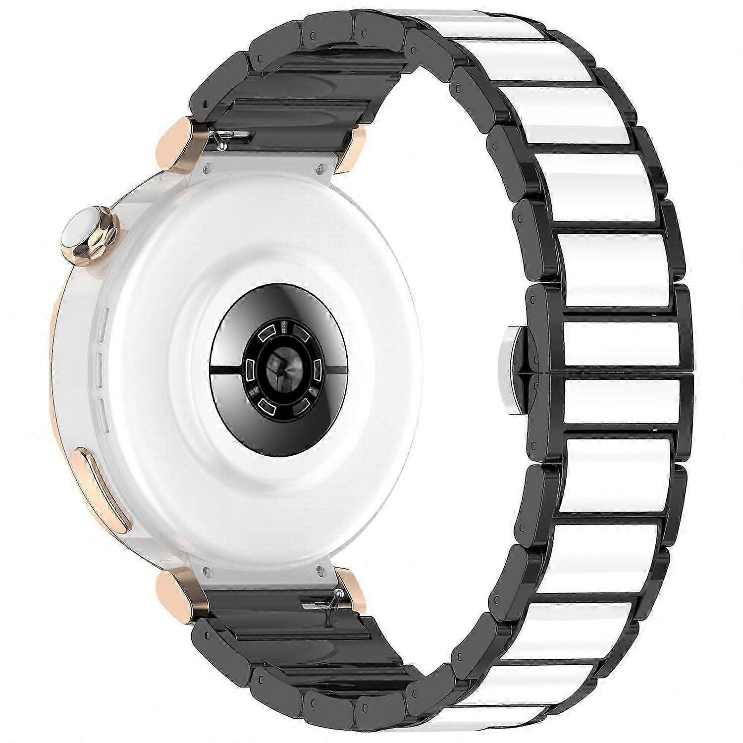 Silver and White Ceramic Alloy Wrist Strap for Mini Smartwatch Bands