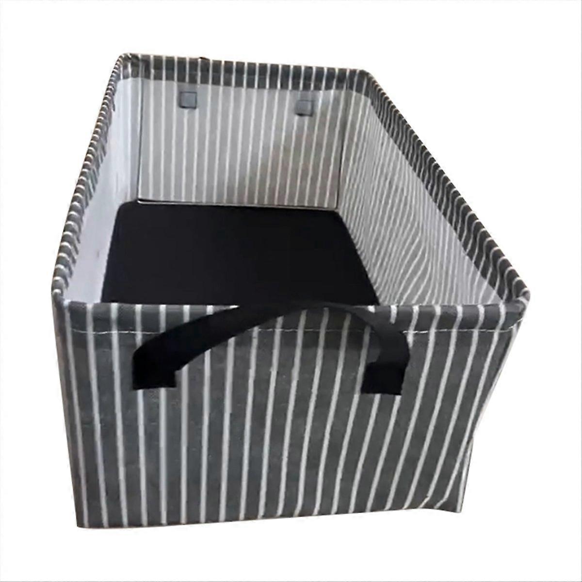 black strips Folding Metal Frame Clothes Storage Box