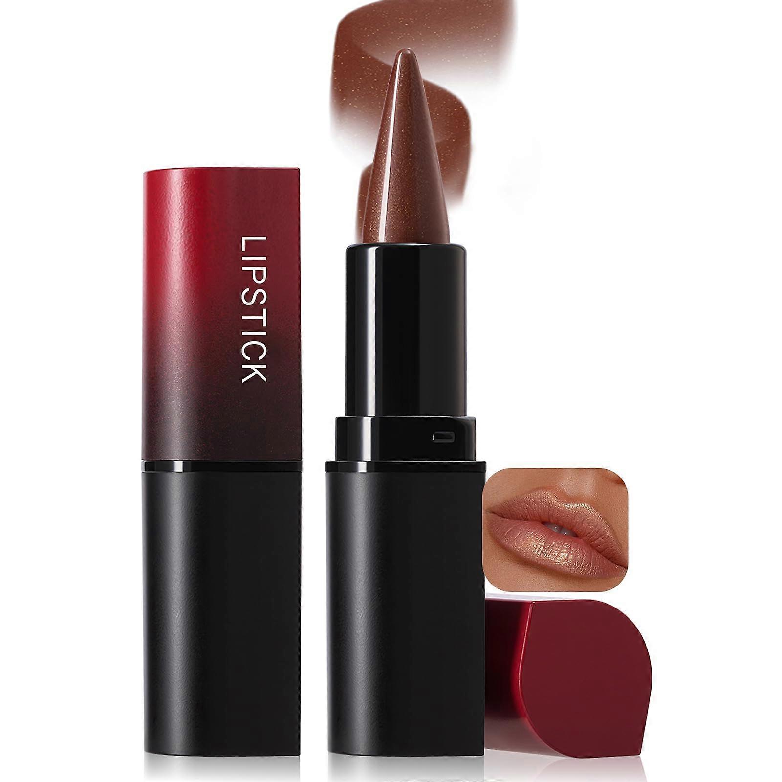 Retractable Brown Lip Liner Pencil with Precise Cone Tip, Long Lasting Waterproof, Shade 07