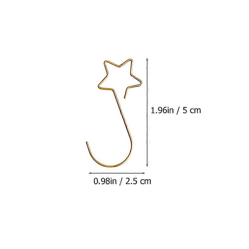 Xmas Hanging Hook Creative Metal Hook for Hanging Use 40Pcs