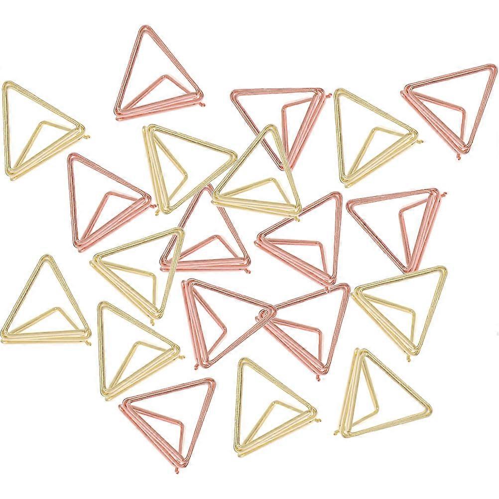 Triangular Memo Clips Memo Clips for Displaying Use 40Pcs Pack