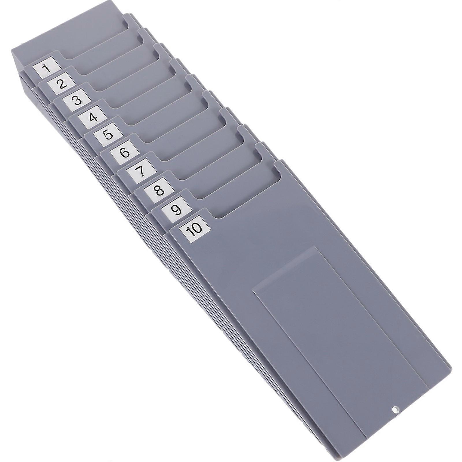 Time Card Holder Plastic Expanding Rack for Flexible Storage Shelf