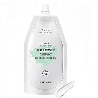 Crème capillaire à la kératine pour une hydratation intense, un contrôle des frisottis et une brillance pour cheveux secs et abîmés (1 pièce)
