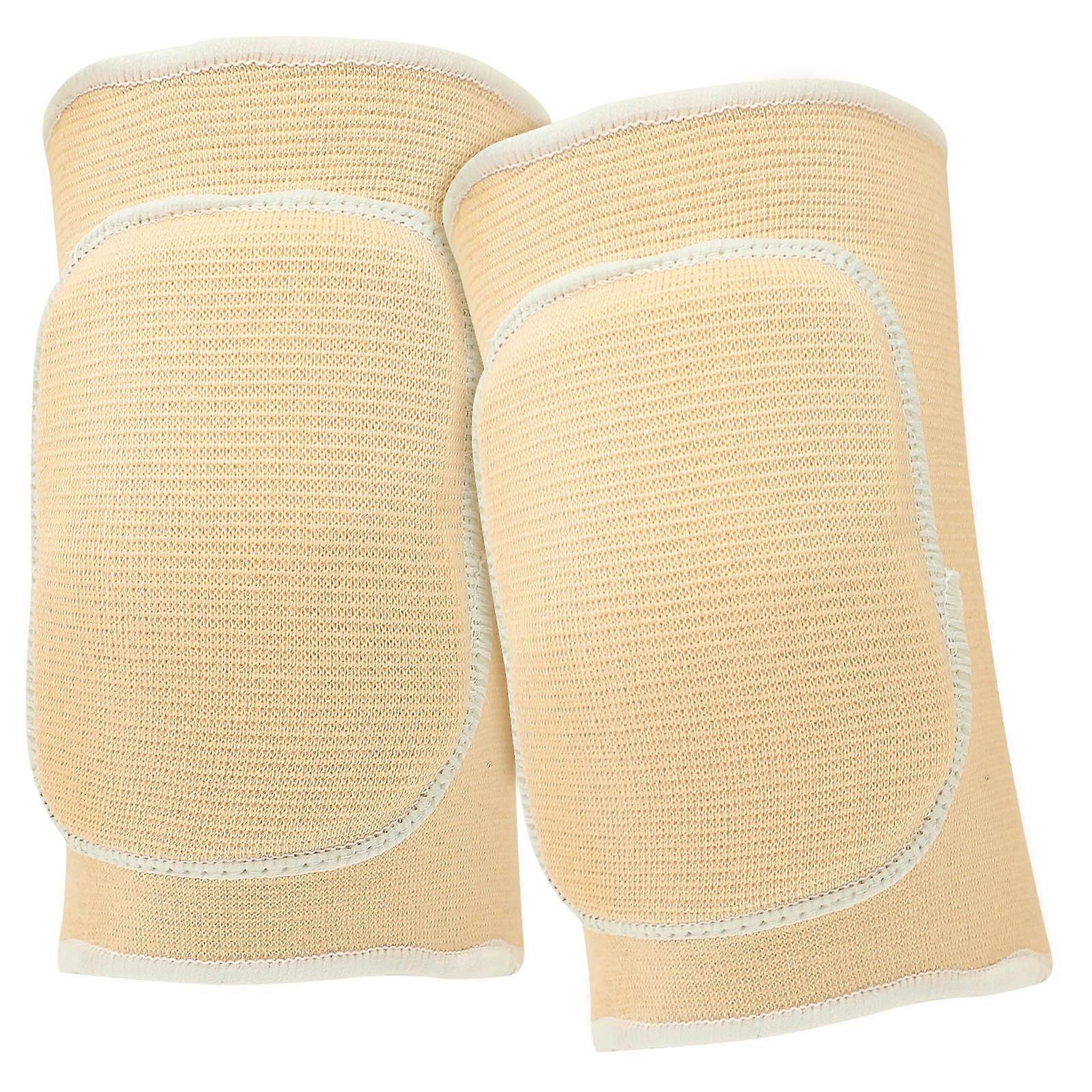 Khaki Sponge Knee Protector for Protective Use 1Pair Sports Knee Pad