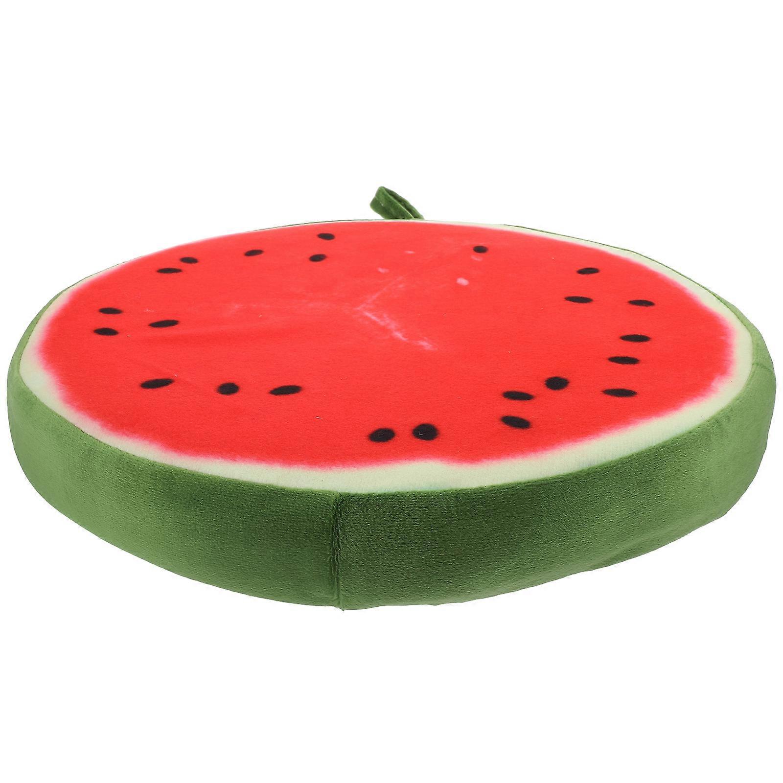 Coussin d'assise pastèque 33 cm en peluche fruitée
