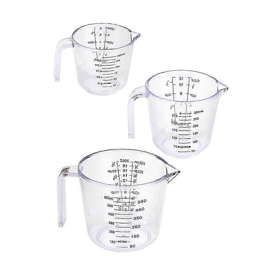 Measuring Cups Set, Measuring Cups for 3 for Kitchen Plastic Set