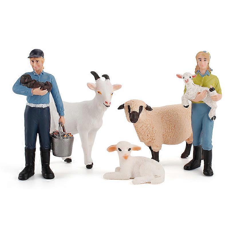 Creative Farm Simulation Toy: Shepherd Set with Animals for Sandbox Play