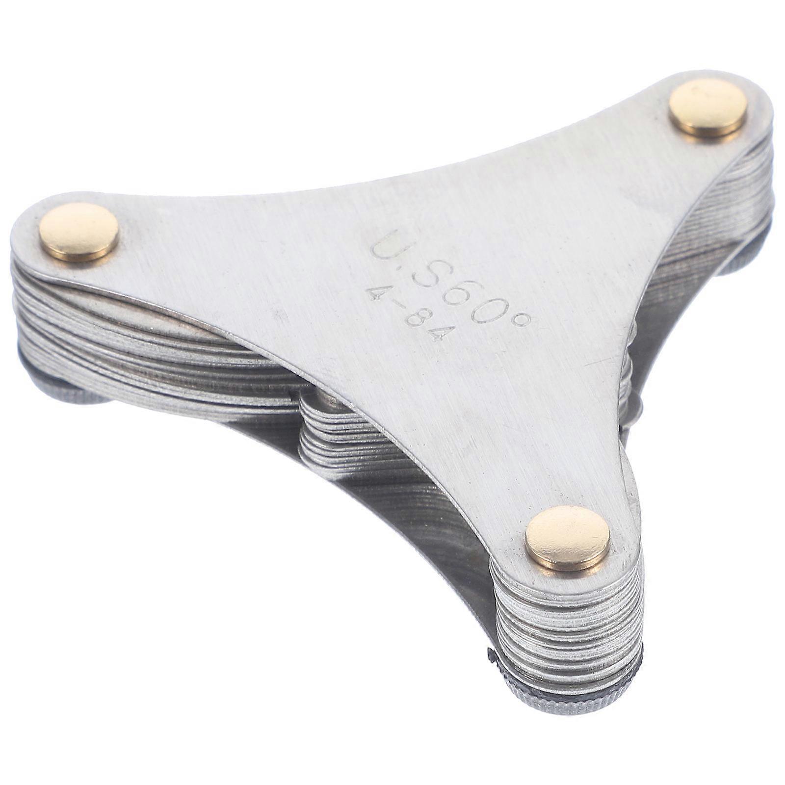 Thread Pitch Gauge Stainless Steel Caliper Gauge with Multi-Purpose Function